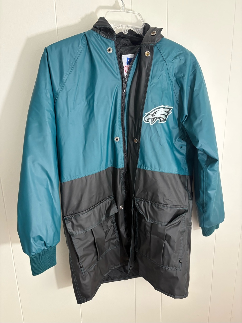 Philadelphia Eagles Vintage 90s/00s Windbreaker Jacket Boys L 12/14